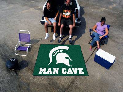 Michigan State University Spartans Man Cave Tailgater Rug - Click Image to Close