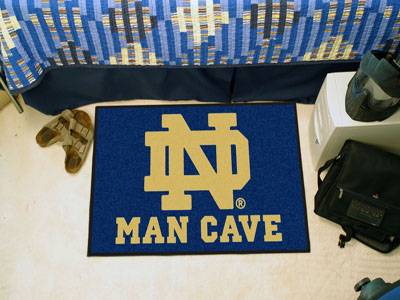 University of Notre Dame Fighting Irish Man Cave Starter Rug - Click Image to Close