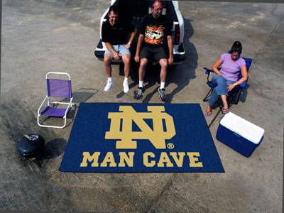 University of Notre Dame Fighting Irish Man Cave Ulti-Mat Rug - Click Image to Close