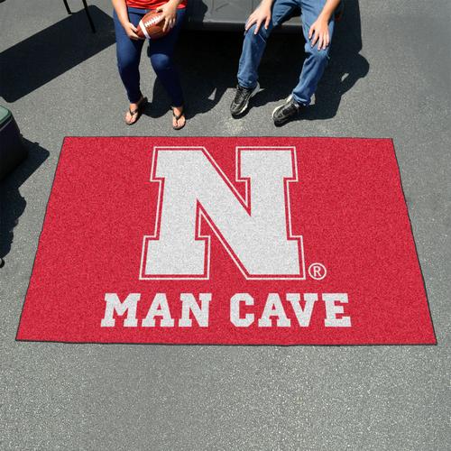 University of Nebraska Man Cave Ulti-Mat Rug - Click Image to Close