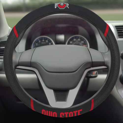 Ohio State University Buckeyes Steering Wheel Cover - Click Image to Close