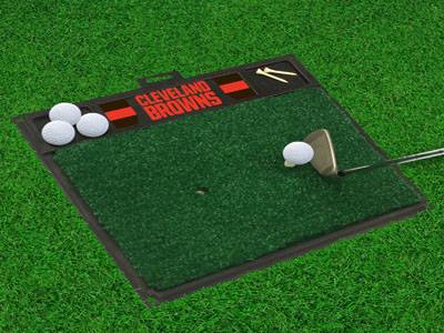 Cleveland Browns Golf Hitting Mat - Click Image to Close