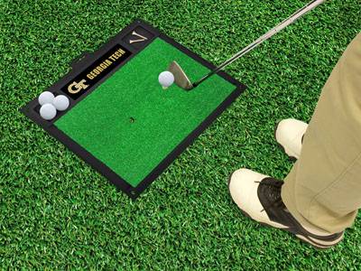 Georgia Tech Yellow Jackets Golf Hitting Mat - Click Image to Close