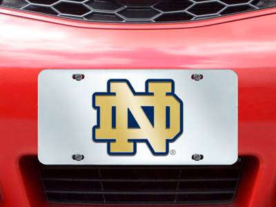 University of Notre Dame Fighting Irish Inlaid License Plate - Click Image to Close