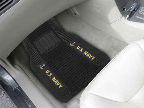 United States Navy Deluxe Car Floor Mats - Click Image to Close