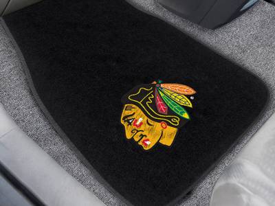 Chicago Blackhawks Embroidered Car Mats - Click Image to Close