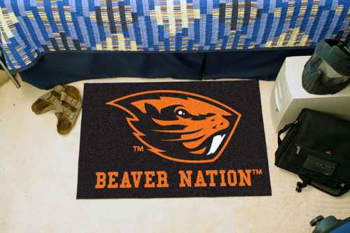 Oregon State University Beavers Starter Rug - Beaver Nation - Click Image to Close