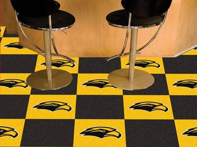 Southern Miss Golden Eagles Carpet Floor Tiles - Click Image to Close