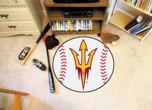 Arizona State University Sun Devils Baseball Rug - Pitchfork - Click Image to Close