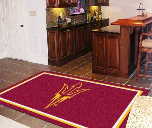 Arizona State University Sun Devils 5x8 Rug - Pitchfork - Click Image to Close