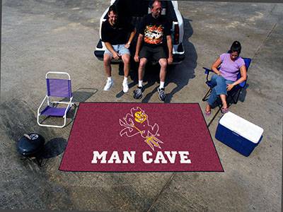 Arizona State Sun Devils Man Cave Ulti-Mat Rug - Sparky - Click Image to Close