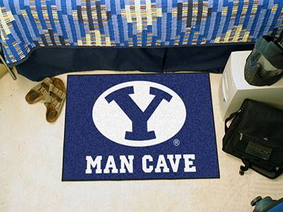 Brigham Young University Cougars Man Cave Starter Rug - Click Image to Close