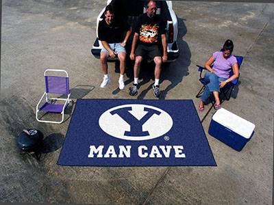 Brigham Young University Cougars Man Cave Ulti-Mat Rug - Click Image to Close