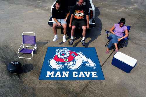 Fresno State Bulldogs Man Cave Tailgater Rug - Click Image to Close