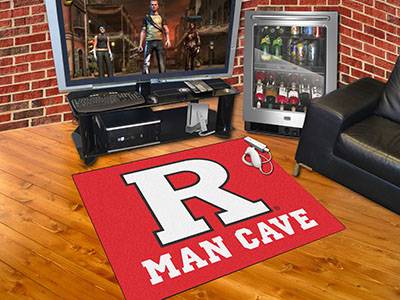 Rutgers Scarlet Knights All-Star Man Cave Rug - Click Image to Close