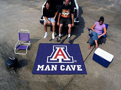 University of Arizona Wildcats Man Cave Tailgater Rug - Click Image to Close