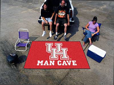University of Houston Cougars Man Cave Ulti-Mat Rug - Click Image to Close