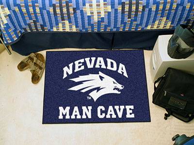 University of Nevada Wolf Pack Man Cave Starter Rug - Click Image to Close