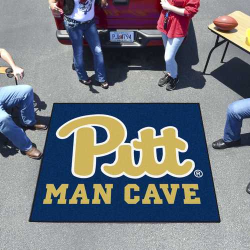 University of Pittsburgh Panthers Man Cave Tailgater Rug - Click Image to Close