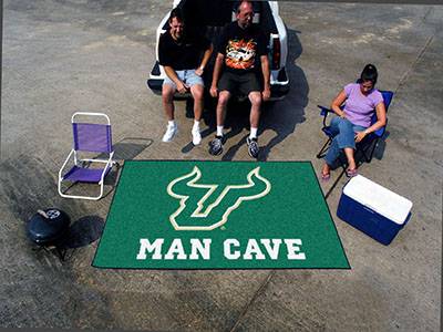 University of South Florida Bulls Man Cave Ulti-Mat Rug - Click Image to Close