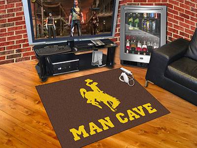 University of Wyoming Cowboys All-Star Man Cave Rug - Click Image to Close
