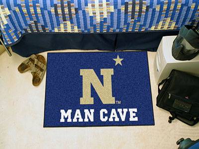 US Naval Academy Midshipmen Man Cave Starter Rug - Click Image to Close