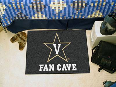 Vanderbilt University Commodores Man Cave Starter Rug - Click Image to Close