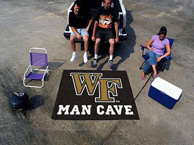 Wake Forest Demon Deacons Man Cave Tailgater Rug - Click Image to Close