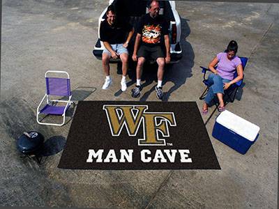 Wake Forest Demon Deacons Man Cave Ulti-Mat Rug - Click Image to Close