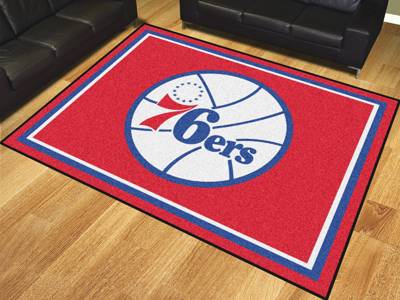 Philadelphia 76ers 8'x10' Rug - Click Image to Close
