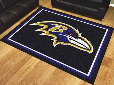 Baltimore Ravens 8'x10' Rug - Click Image to Close