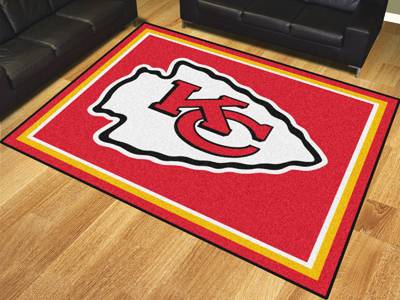 Kansas City Chiefs 8'x10' Rug - Click Image to Close