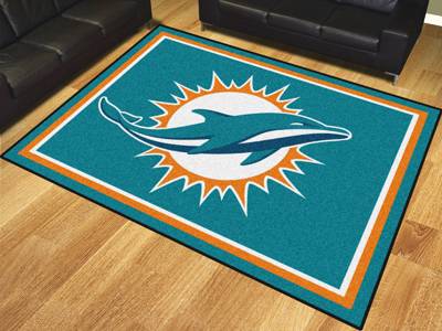 Miami Dolphins 8'x10' Rug - Click Image to Close
