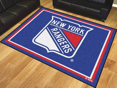 New York Rangers 8'x10' Rug - Click Image to Close