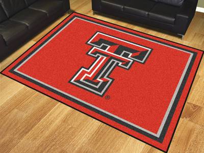 Texas Tech University Red Raiders 8'x10' Rug - Click Image to Close