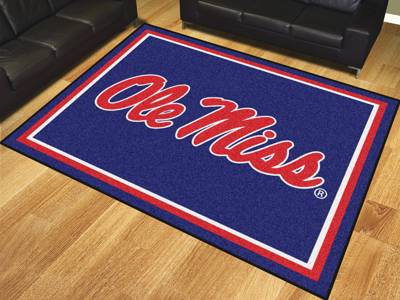 University of Mississippi Rebels 8'x10' Rug - Click Image to Close