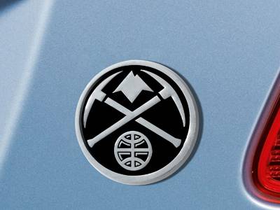 Denver Nuggets 3D Chromed Metal Car Emblem - Click Image to Close