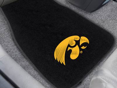 University of Iowa Hawkeyes Embroidered Car Mats - Click Image to Close