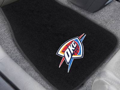 Oklahoma City Thunder Embroidered Car Mats - Click Image to Close