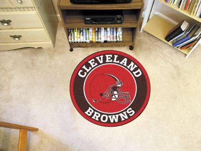 Cleveland Browns 27" Roundel Mat - Click Image to Close