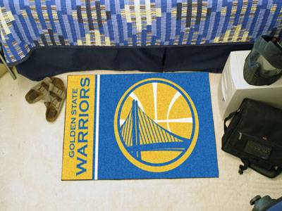 Golden State Warriors Starter Rug - Uniform Inspired - Click Image to Close