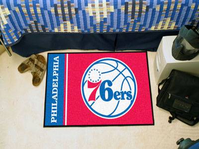 Philadelphia 76ers Starter Rug - Uniform Inspired - Click Image to Close