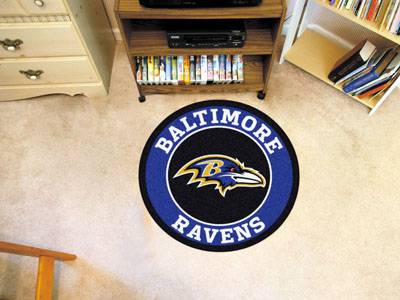 Baltimore Ravens 27" Roundel Mat - Click Image to Close