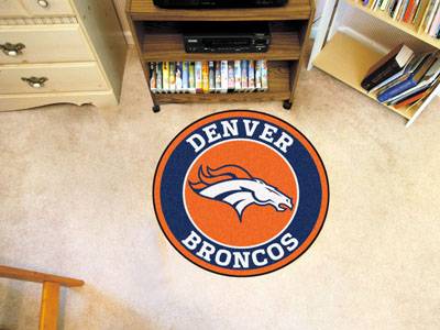 Denver Broncos 27" Roundel Mat - Click Image to Close