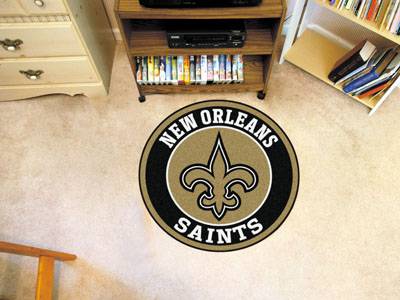 New Orleans Saints 27" Roundel Mat - Click Image to Close