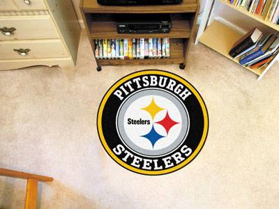 Pittsburgh Steelers 27" Roundel Mat - Click Image to Close