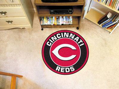 Cincinnati Reds 27" Roundel Mat - Click Image to Close