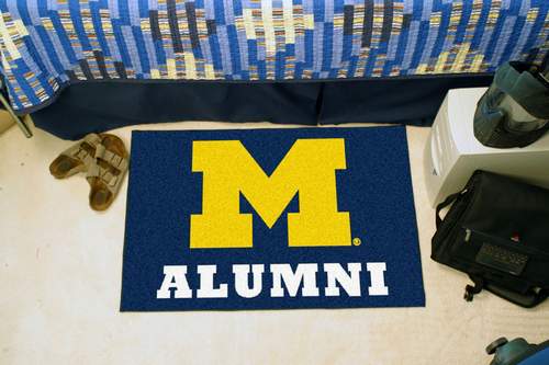 University of Michigan Alumni Starter Rug - Click Image to Close