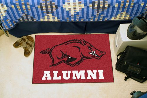 University of Arkansas Alumni Starter Rug - Click Image to Close