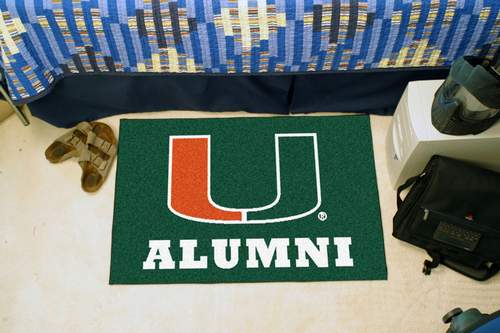 University of Miami Alumni Starter Rug - Click Image to Close